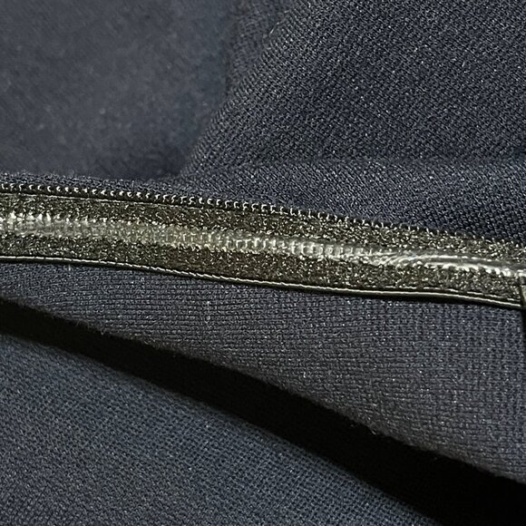 Lulus OTS How Much I Care Dress Midnight Blue Size S Small Stretch Midi - Picture 6 of 6